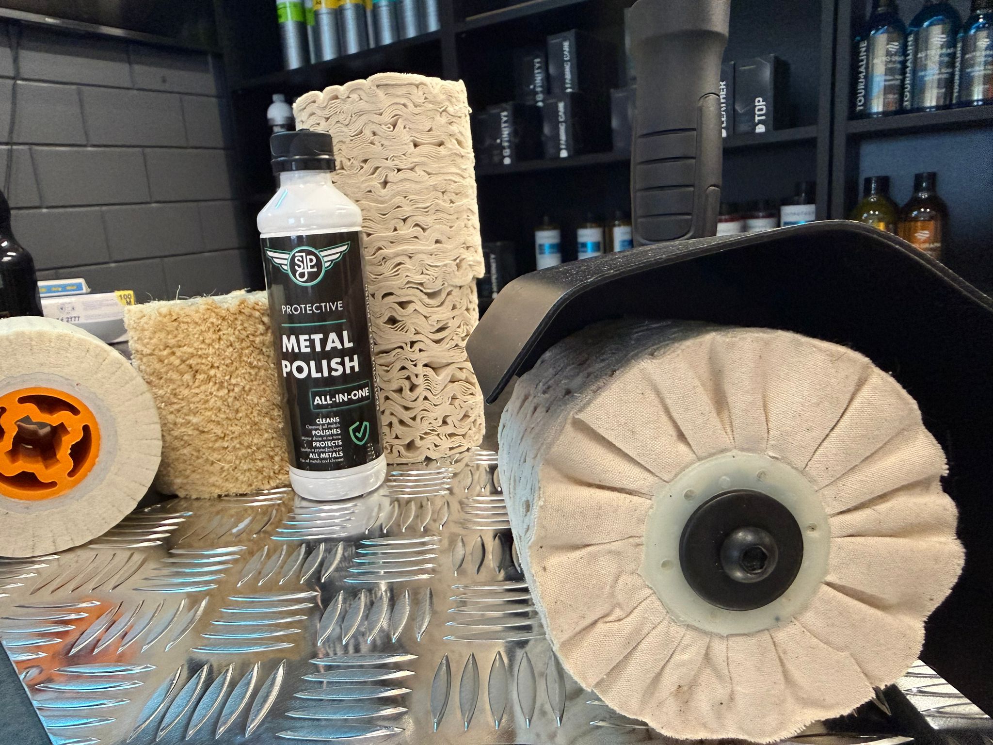 Traanplaat polijsten